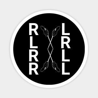 Paradiddle: RLRR LRLL Drum Rudiment Enthusiast Magnet